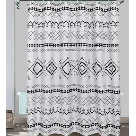 Boho Stall Fabric Shower Curtain 60, Single Stall Shower Curtain