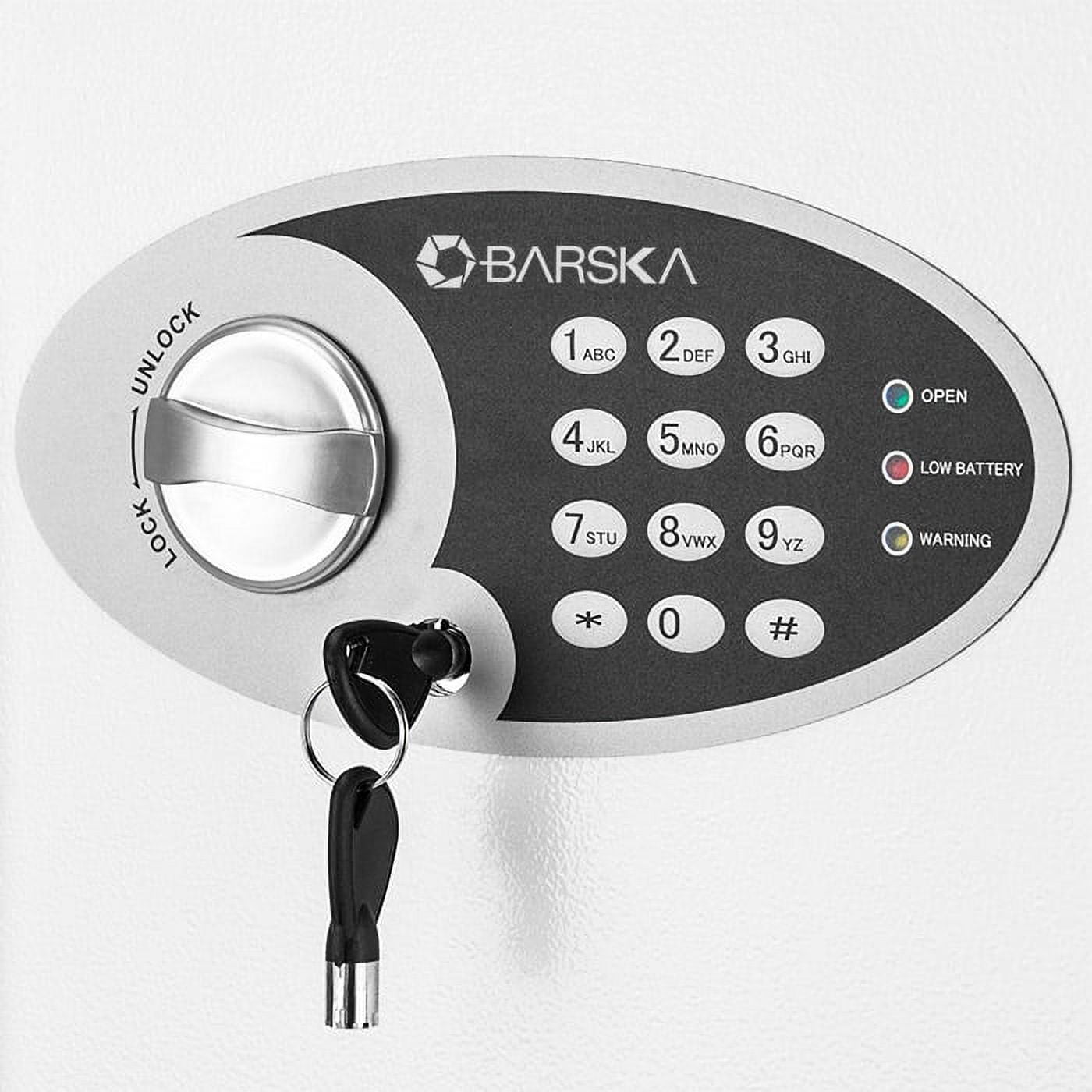 Barska Fire Resistant Electronic Lock Wall Safe White AX12660