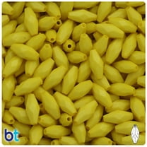 BeadTin Yellow Opaque 15mm Faceted Bicone Acrylic Beads (200pcs)