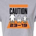 thumbnail image 3 of Monsters Inc. - Caution 2319  - Juniors Cropped Cotton Blend T-Shirt, 3 of 5