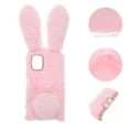 thumbnail image 2 of Plush Rabbit Shape Phone Shell Chic Phone Protector Compatible for Moto G Stylus, 2 of 7