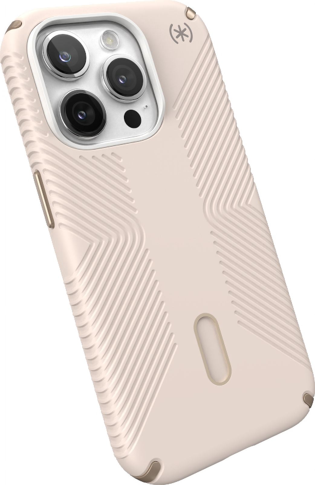Speck iPhone 15 Pro Case-Presidio2 Grip-ClickLock-MagSafe-6.1 Inch Phone Case-Bleached Bone/Heirloom Gold/Hazel Brown