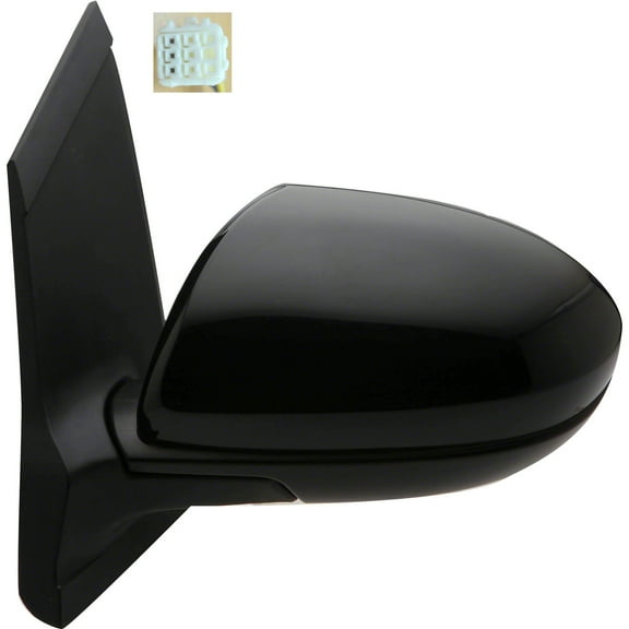 New Aftermarket Driver Side Left Non-Heated Power Door Mirror DR616918ZB fits 2011-2014 Mazda 2