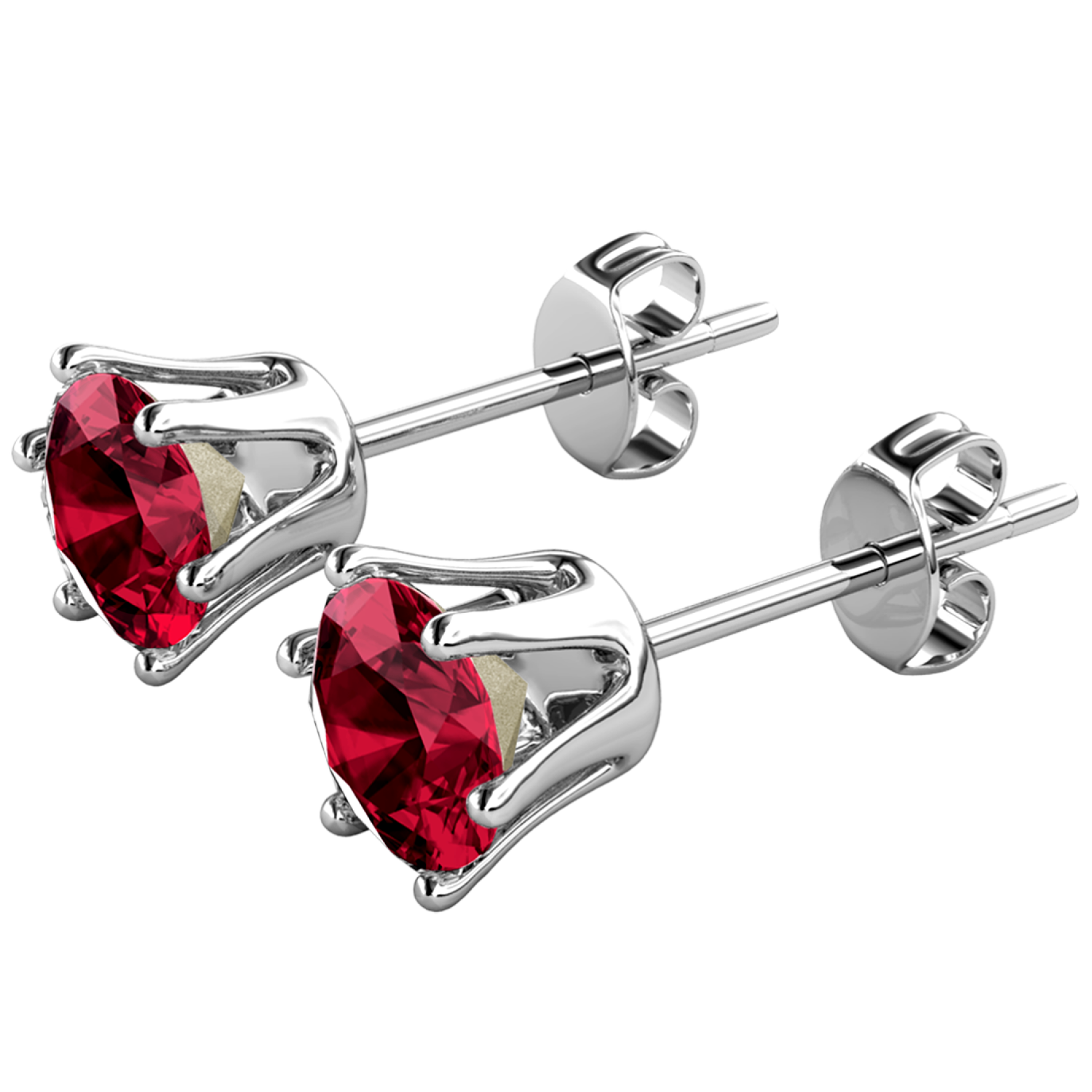 Cate & Chloe January Garnet Birthstone Stud Earrings photo 7
