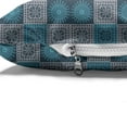 thumbnail image 4 of Geometric Pet Bed, Old Fashioned Lace Style Floral Motifs Victorian Baroque Effects, Chew Resistant Pad for Dogs and Cats Cushion with Removable Cover, 24" x 39", Petrol Blue Pale Blue, by Ambesonne, 4 of 4