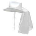 thumbnail image 5 of Riforla Hats Bride Western Cowboy Hat for Girls or Women for Party Wedding and Birthday Hats for Woman WH2, 5 of 5