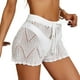 thumbnail image 1 of Pantalones cortos de playa Minnieouse para mujeres y niñas color Blanco, 1 of 6