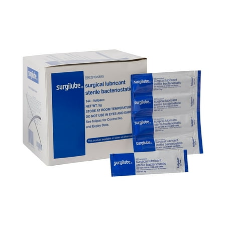 UPC 002810205453 product image for Surgilube Lubricating Jelly - Carbomer free Sterile 5 Gram Individual Packet 144 | upcitemdb.com