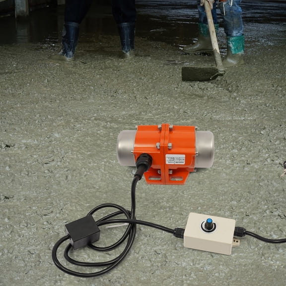 60W 110V Adjustable Vibrating Motor 1 Phase Asynchronous Vibrating Motor Portable with Speed Controller