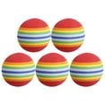 thumbnail image 3 of Shisuyan 5 Pcs Balles d'Entraînement pour Chat Balles Élastiques Réutilisables Balles pour Animaux Couleur Arc-en-Ciel Balles d'Entraînement pour Animaux, 3 of 8