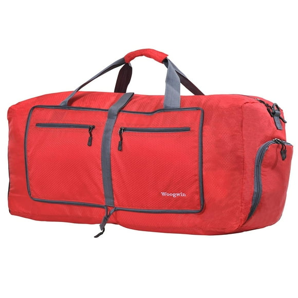 Bolsa de viaje Woogwin, grande, impermeable, 60 L, roja