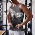 thumbnail image 5 of Pofeuu Monochrome Leopard Horse Print Men's Workout Tank Tops Sleeveless Muscle Gym Shirt Quick Dry-Medium, 5 of 7