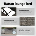 thumbnail image 5 of vidaXL Patio Bed Outdoor Daybed Sofa Lounge Chair Patio Furniture Poly Rattan, 5 of 9