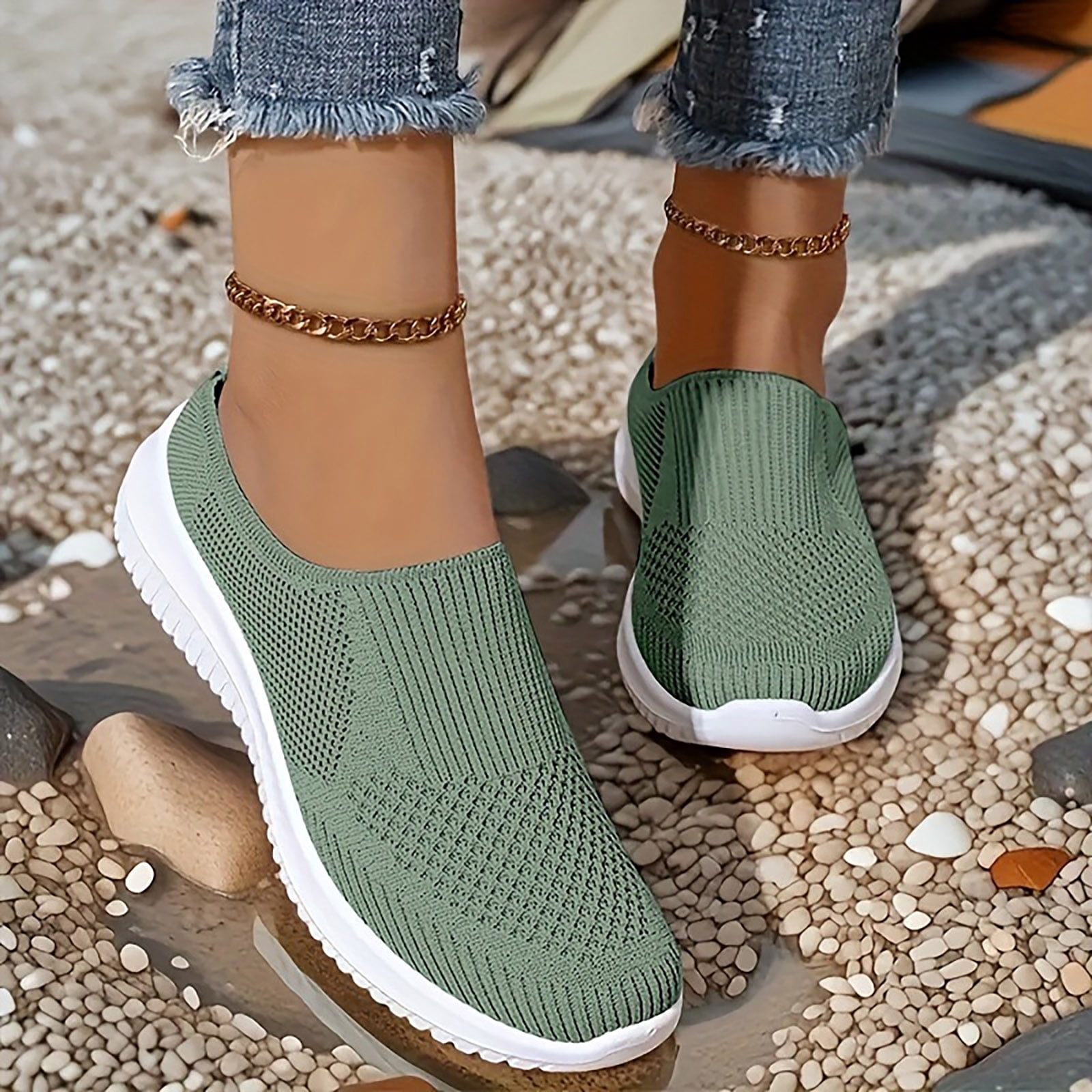 Chenyee Womens Slip On Mules Clogs Lightweight Open Back Walking Shoes Breathable Closed Toe Slides