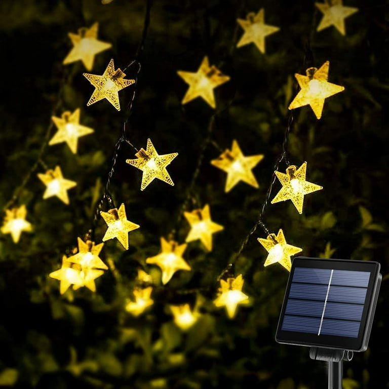 Solar powered twinkle lights deals