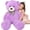 Purple-teddy, variant on MorisMos 39in Large Blue Teddy Bear Stuffed Animal, Big Soft Curly Plush Bear with Classic Plaid Bow