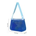 thumbnail image 3 of Bolsa De Juguetes Bolsa de playa de malla Ins Style Bolsa de mano Bolsa de recolección para exteriores (Azul marino) Tmvgtek libre de BPA, 3 of 3