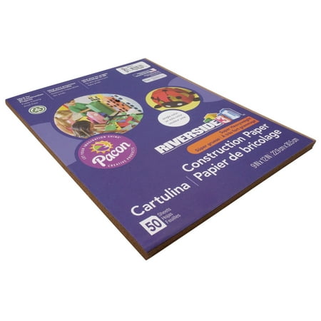UPC: 0084001036053 | Pacon Riverside Construction Paper 9 x 12 Brown
