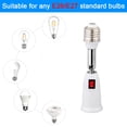 thumbnail image 4 of Light Socket Extender E26/E27 Splitter Socket Adapter Light Bulb Holder Adapter, 4 of 16