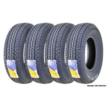 4 New Premium WINDA Trailer Radial Tires ST225 75R15 10PR Load Range E w/Featured Side Scuff (Best Price For 4 New Tires)