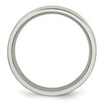 thumbnail image 2 of Auriga Fine Jewelry Stainless Steel Brushed 6 mm Flat Band for Women Size 12.5, 2 of 6