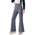 thumbnail image 4 of Mifsaly 3 Pack Girls Flare Leggings Kids High Waist Tummy Control Bootcut Yoga Pants Soft Stretch Athletic Workout Bell Bottom Pant, 4 of 9