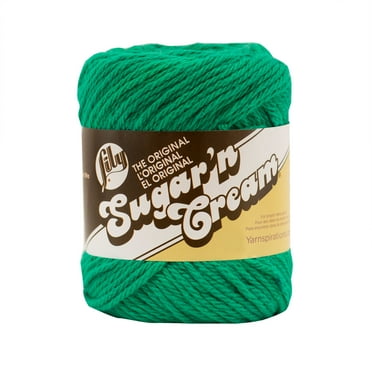 LILY SUGAR’N CREAM THE ORIGINAL YARN (71G/2.5OZ), MOD GREEN