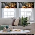 thumbnail image 5 of LALILO Kitchen Curtain Valance Autumn Still Life With Wheat Rod Pocket Window Curtain 52"x 18" Set of 2, 5 of 7