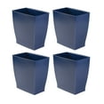 thumbnail image 5 of iDesign Plastic Bathroom Vanity Trash Can, 2.5 Gallon/9.5L. Modern Garbage Can for Bedroom, Office, 4-Pack, Navy, 5 of 5