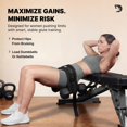thumbnail image 3 of Cinturón para Hip Thrust DMoose Fitness de Doble Correa con Acolchado, 317,5 kg, 3 of 8