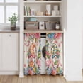 thumbnail image 6 of Spring Gnomes Kitchen Curtain for Berdoom Living Room Cafe 54 Inch Length, Farmhhouse Floral Botanical Rustic Tiers Curtains Light Filtering Drapes Rod Pocket Window Treatment 2 Panels 52"Wx54"L, 6 of 8