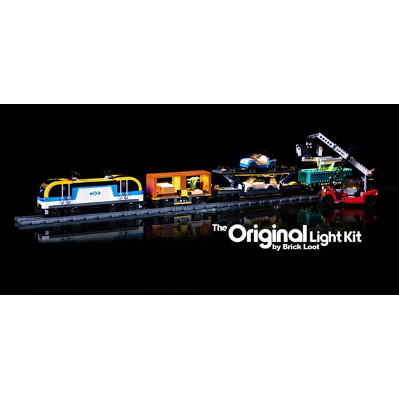 Brick Loot LEGO LED Lighting Kit City Freight Train 60336 - LEGO Set NOT Included
