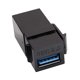 thumbnail image 3 of Keystone Jack USB 3.0 Inserta Adaptador de conector a Negro, 3 of 8