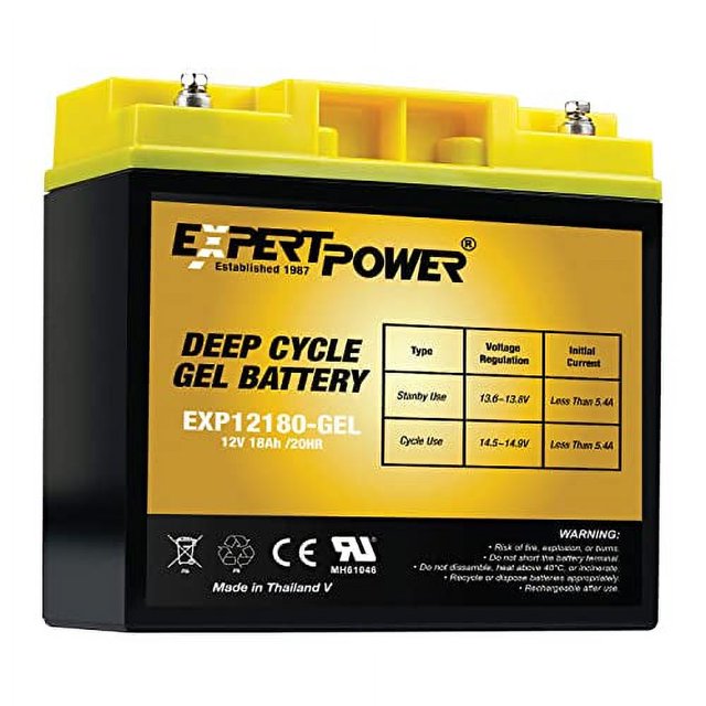 ExpertPower Batterie gel à cycle Profond 12V 18AH