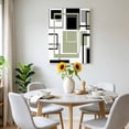 thumbnail image 6 of Canvas Wall Art Abstract Lines Art Canvas Art Print Black Green Geometric Modern Texture Pictures Wall Decor for Living Room Bedroom Artwork Decorations Stretched Framed Ready to Hang 8"x10", 6 of 9