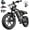 K6-G 2.0, variant on Helokeep 16" Fat Tire Wheel Step-Thru Folding Electric Bike for Women, 1200W Peak, 30 Miles Range, 25MPH, 48V 10Ah Battery, UL2849 Certified, Black