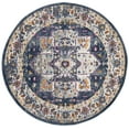 thumbnail image 2 of SAFAVIEH Evoke Westley Bordered Area Rug, Navy/Gray, 6'7" x 6'7" Round, 2 of 8