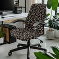 thumbnail image 2 of Xixirimido Leopard Design Office Chair Covers, Stretch Computer Chair Cover, Universal Boss Chair Covers Rotating Chair High Back Chair Slipcover for Home Office, Large, 2 of 6