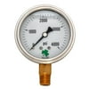 Zenport LPG4000-10PK Liquid Filled Pressure Gauge 0-4000 Psi- Box of 10