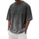 thumbnail image 1 of Men's T-shirts Graphic Printing Street Casual Short Sleeve Printed Clothing 2XL, 1 of 4