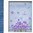 thumbnail image 2 of Ventana de verano se aferra a ventanas de vidrio, calcomanías de ventana de flores de mariposa para decoración de ventanas de vidrio decoración del hogar, 2 of 7