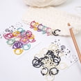 thumbnail image 3 of RUISINERY 24pieces Fruit Stitching Markers Crochet Locking Stitching Markers Rings for Knitting Crocheting Weaving Sweater Scarf Hat, 3 of 7