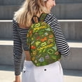 thumbnail image 6 of Honeii Camping 1 Print Canvas College Laptop Backpack, Durable Rucksack Travel Notebook Bag School Backpack Book Bag for Men Women-Small, 6 of 7
