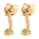 thumbnail image 1 of 2X Juego de Macetero de Calavera de Resina y Soporte para Lomo, Maceta de Calaveras de Poliresina, DecoracióN de Halloween, Flor de Cabeza de Calavera Retro, Dorado, 1 of 4