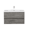 thumbnail image 4 of Alma 36 Inch Natural Oak Wall Mount Vanity With A integrated Sink, 4 of 15