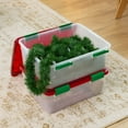thumbnail image 5 of IRIS 30 Qt. Plastic Storage Bins with Sealed Lids, Holiday Gasket Box, Airtight Containers 2Pk, 5 of 13