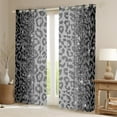 thumbnail image 2 of jejeloiu Wild Cheetah Pattern Blackout Curtains,Gray Sequin Print Curtains Pack of 2 (38x45 Each),Jungle Animal Window Curtains For Boys Girls,Super Cozy Room Decor, 2 of 6