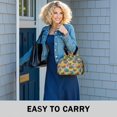 thumbnail image 6 of Pioneer Flower Floral Print Pattern Drawstring Lunch Bag Women - Drawstring Lunch Bag Insulated for Work Office - Stain-Resistant Large Lunchbags for Women with Multi-Pockets, 6 of 6
