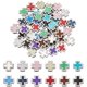 thumbnail image 1 of 72 piezas de cuentas espaciadoras de 12 colores, 8 mm, de metal, con forma de crucifijo. Cuentas pequeñas para manualidades, ideales para hacer pulseras, collares y bisutería. Orificio: 1,7 mm., 1 of 5