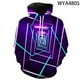 thumbnail image 5 of Nueva moda colorida láser niño niña niños sudaderas de manga larga 3D impreso sudaderas con capucha hombres mujeres niños ropa de calle tops, 5 of 5